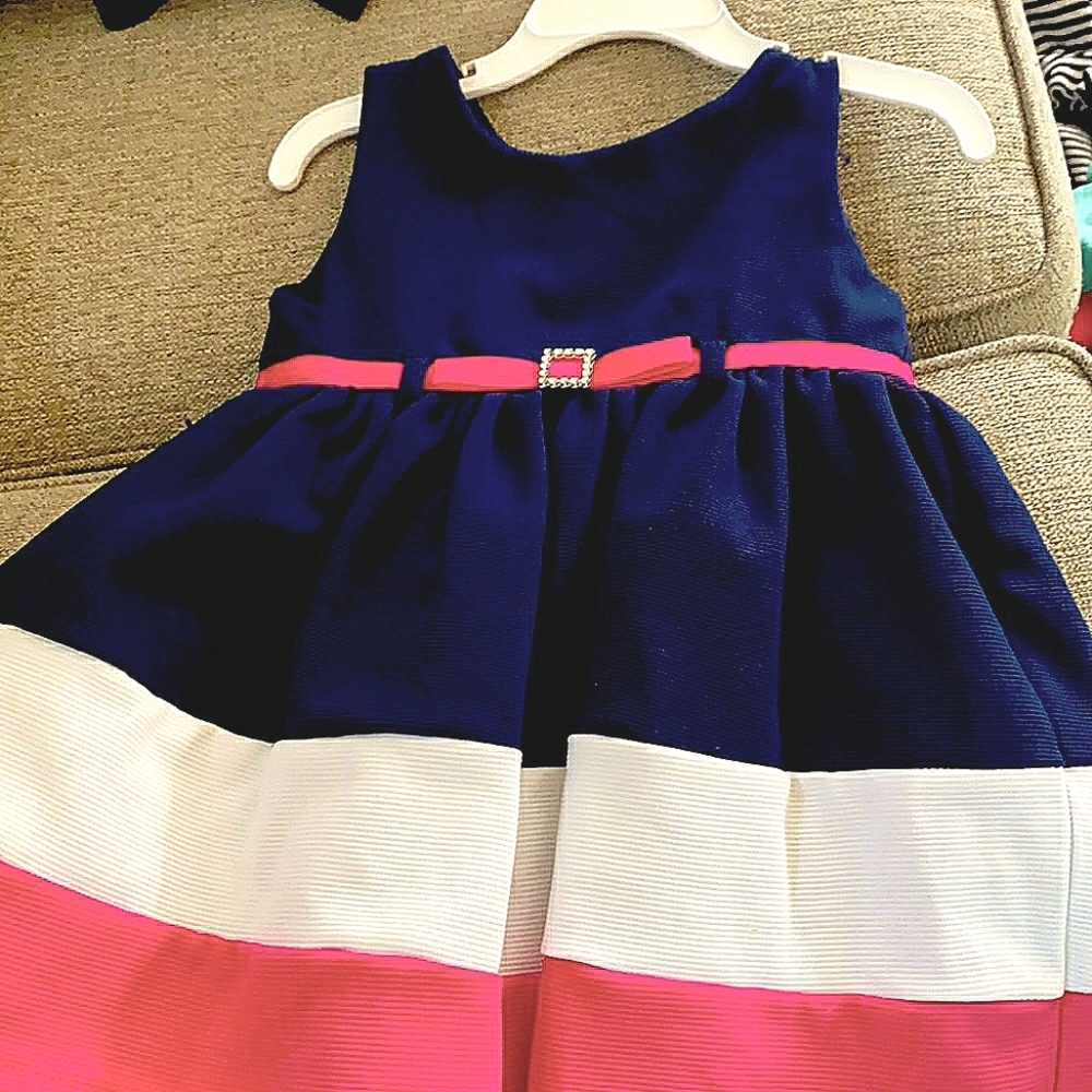 Girls stripe dress 24m